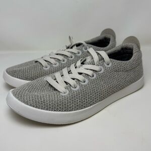 Women’s Allbirds Tree Piper Luna Grey White Slip On Lace Lightweight Shoe Size 8